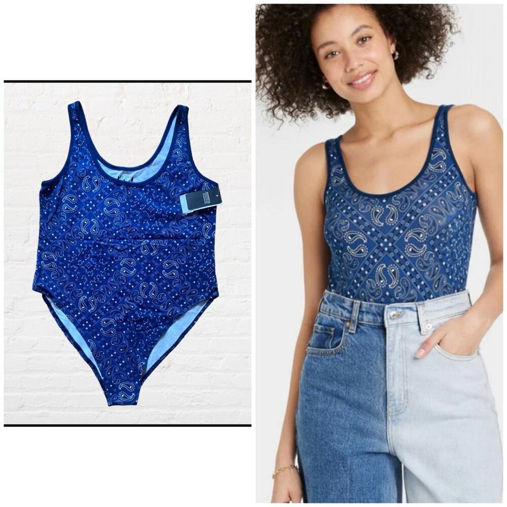 NEW IML Isaac Morris bandana print bodysuit
